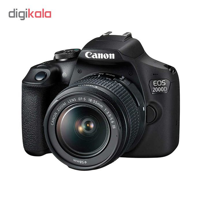 دوربین کانن مدل EOS 2000D  18-55  DC III مشکی  20.0  50.0 مگاپیکسل 