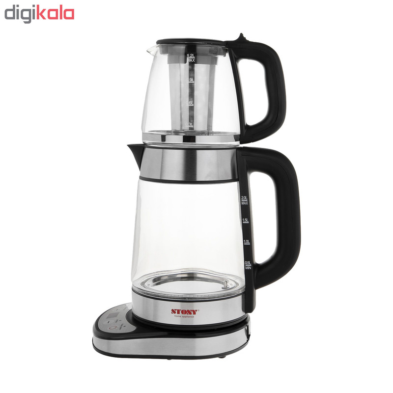 چای ساز استونی مدل ST-9720 ظرفیت قوری:1.2 ابعاد:220x130x400 سانتیمتر