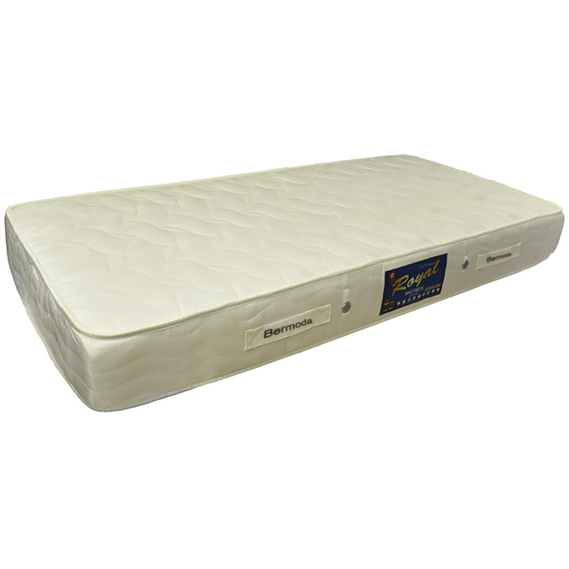 تشک برمودا مدل Royal silver_M_S یک نفره سایز 200x90 سانتی متر پارچه گردبافت 1200 گرمی