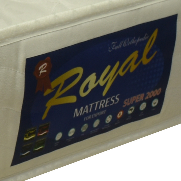 تشک برمودا مدل Royal silver_M_T دو نفره سایز 200x160 سانتی متر پارچه لمینت ضد آب 850 گرم