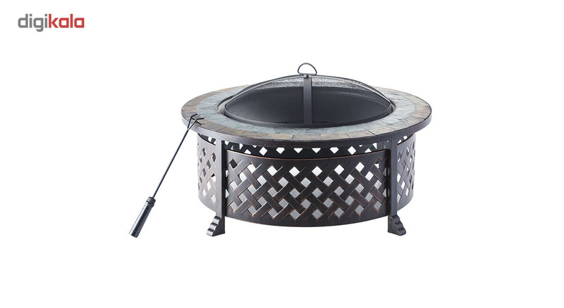 بخاری راد سیستم شومینه هیزمی مدل دایره ای مدل WF161      