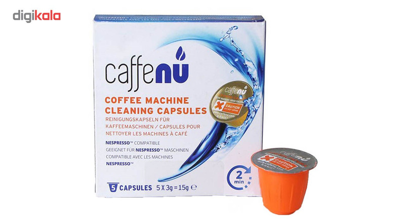 لوازم جانبی و مصرفی نوشیدنیساز نسپرسو مدل Caffenu - بسته 5 عددی وزن:15 گرم سایر توضیحات:- کپسول تمیز کننده دستگاههای قهوهساز None