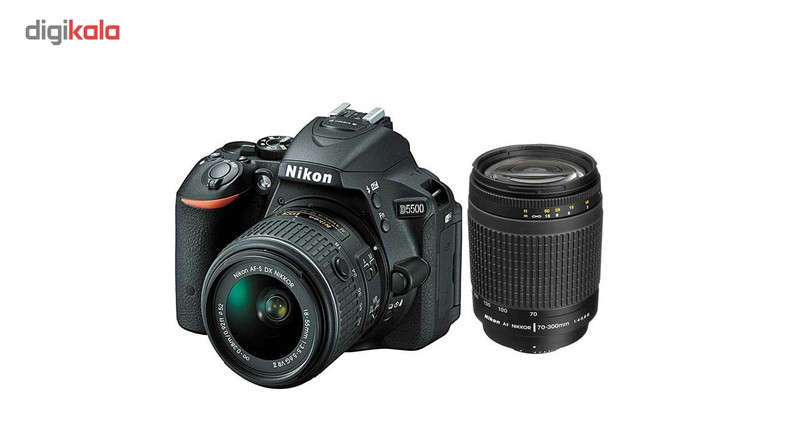 دوربین نیکون مدل D5500  18-55 و 70-300  F/4-5.6G  25 مگاپیکسل 20.0  50.0 مگاپیکسل 