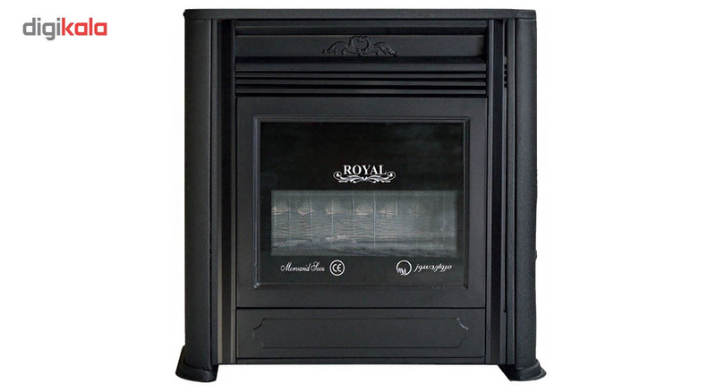 بخاری مروارید سوز بخاری گازی مروارید سوز شرق طرح Royal Fireplace مدل 9000 مشکی  گاز شهری   