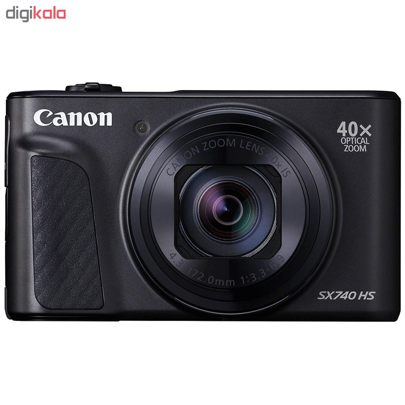 دوربین کانن مدل Powershot SX740 HS مشکی 21.1 مگاپیکسل 20.0  50.0 مگاپیکسل 