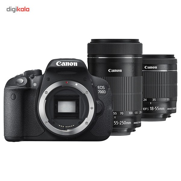 دوربین کانن مدل EOS 700D With 18-55mm IS2+55-250mm IS2 Lens    