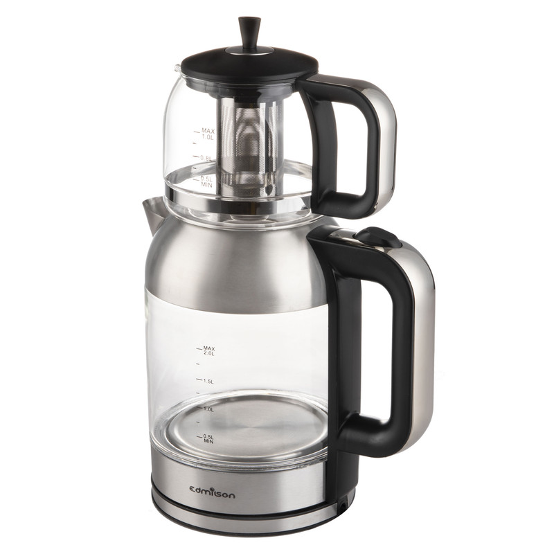 چای ساز ادمیلسون مدل 409 وزن:4000 گرم ظرفیت کتری:2 لیتر ابعاد:36x23x22 سانتیمتر