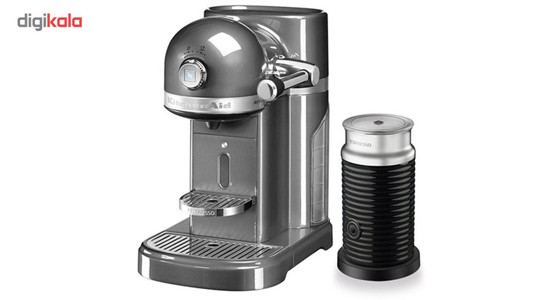 اسپرسو ساز نسپرسو مدل KitchenAid همراه با دستگاه کف شیر ساز توان:1260 وات ظرفیت مخزن:1.3