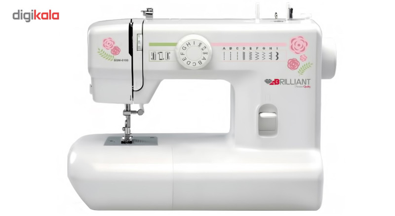 چرخ خیاطی برلیانت مدل   BSM-6100  null null ساده , گلدوزی , تیکه دوزی , زیپ , دکمه و جا دکمه 