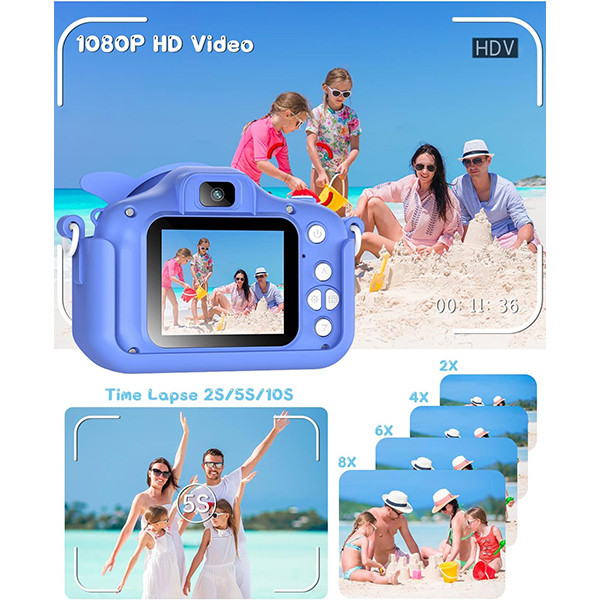 دوربین متفرقه مدل HD 1080P IPS 20MP 8X آبی 20 مگاپیکسل 15.0  20.0 مگاپیکسل 