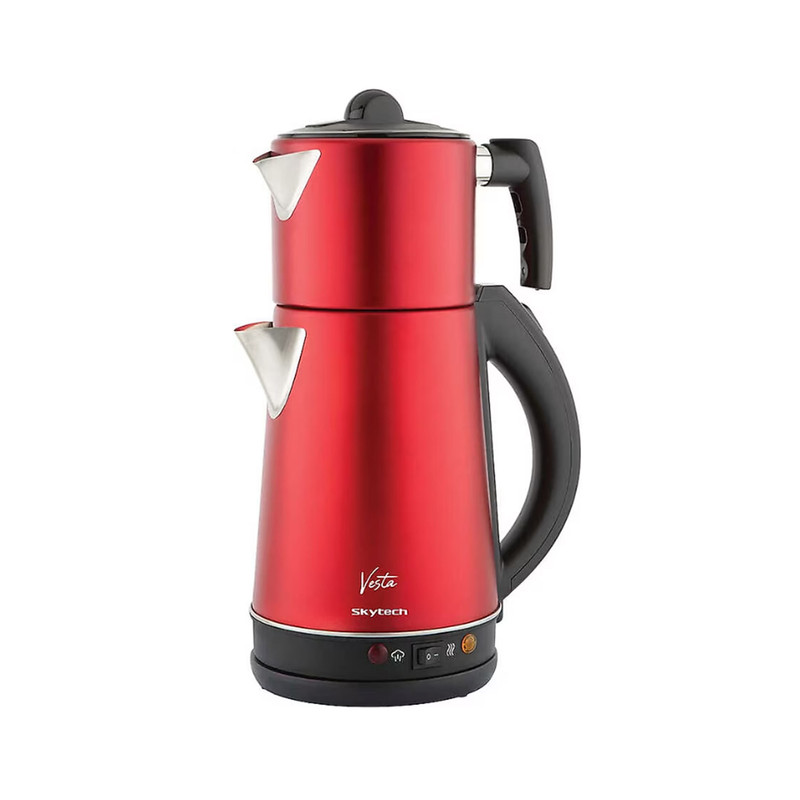 چای ساز اس کای تچ مدل Vesta ST-5552 وزن:900 گرم ظرفیت کتری:0.8 ابعاد:11x11x22 سانتیمتر
