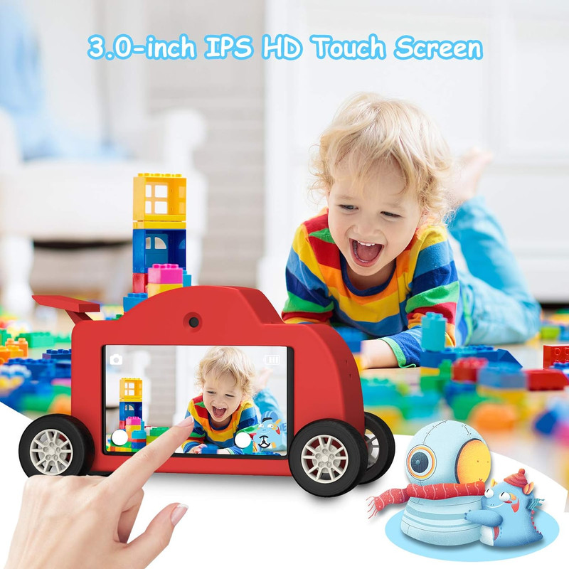دوربین متفرقه مدل HD 1080P 48MP 3-Inch IPS Touch Screen قرمز   